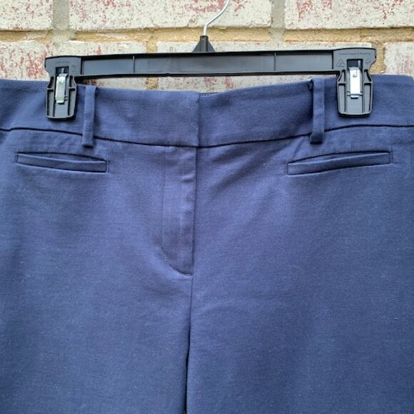 LOFT The Rivera Pant, Cropped Julie Fit, Size 8, Color Navy - Picture 3 of 9